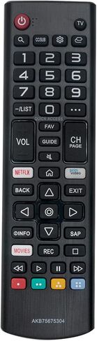 AKB75675313 جهاز تحكم عن بعد بديل مناسب لتلفزيون LG 70UM7370PUA 60UM6900PUA 43UM6900PUA 70UM7350PUA 70UM6970PUA 86UM8070PUA 82UM8070PUA 49UM6900PUA 70UM7370PUA 55UM7400PUA 65UM73 00PUA 65UM7400PUA in Saudi Arabia