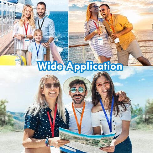 12 in 1 Luggage Tags and Cruise Lanyard for Ship Cards, Colorful Ship Lanyards With Waterproof Badge Holders in Kuwait