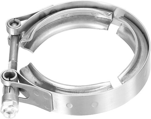 uxcell 2.36" V Band Clamp 304 Stainless Steel for Exhaust Systems Downpipe Exchange Exhaust Accessories, Adjustment Range 60mm / 2.36inch in Saudi Arabia