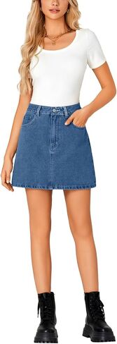 ROOSCIER WIND'S HIVE REFERED JEAN SKIRT TRENDY SUMMIN in Saudi Arabia