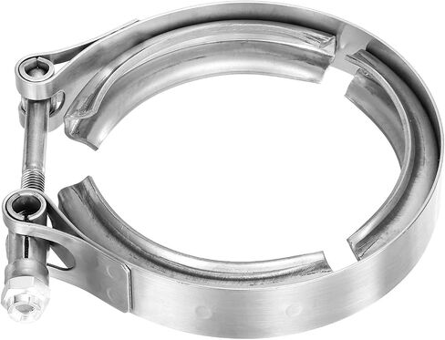 uxcell 2.36" V Band Clamp 304 Stainless Steel for Exhaust Systems Downpipe Exchange Exhaust Accessories, Adjustment Range 60mm / 2.36inch in Saudi Arabia