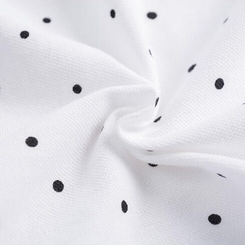 HILEELANG Girl Easter Polo Dress Short Sleeve Cotton Casual Button Closure School Playwear Ruffle Dresses in Saudi Arabia
