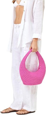 L*Space Aya Bag, Fully Lined Circle Bag Featuring Zipper Closure, Stylish, Everyday Essential Bag for Any Occasion in Saudi Arabia