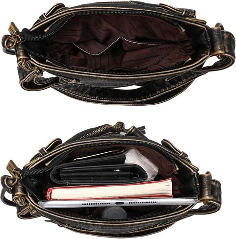 Montana West Crossbody Bag for Women Multi Pocket Shoulder Medium Travel Purses Ultra Soft Washed Leather in Saudi Arabia