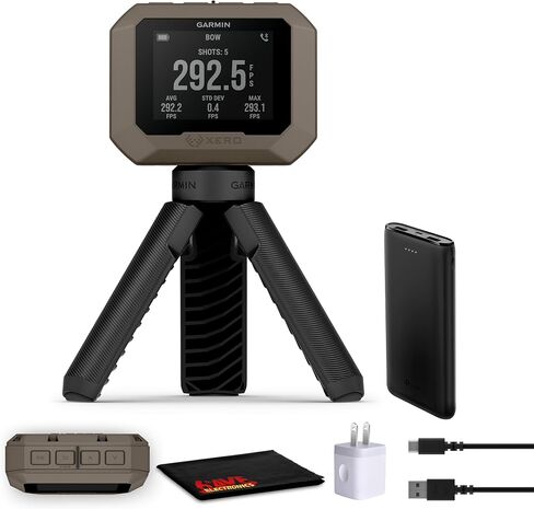 Garmin Xero C1 Pro Chronograph with FPS Reading for Range Shooting, Compact Design, Precise Readings, Versatile Performance Bundle with Accessories in Saudi Arabia