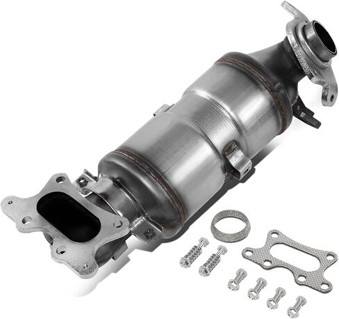 DNA MOTORING Factory Style Bolt-on Catalytic Converter Compatible with 06-11 Honda Civic DX, LX, EX, EPA Compliant, OEM-CONV-053 in Kuwait