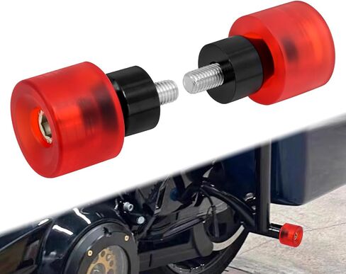 Motorcycle Crash Bar Decorative Wheel M12 Screw Kit for Engine Guards and Saddlebag Guards Fit for Harley Touring Street Glide Road Glide Road King Electra Ultra Models (Red and Black) in Saudi Arabia