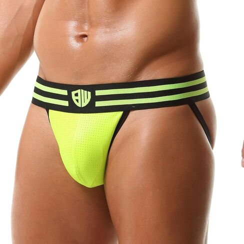 Perforated PU Leather Pro Jockstrap Thong G-string in Saudi Arabia
