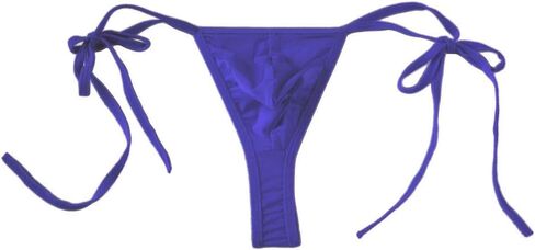 AGJGFM Mens Sexy ice Silk Bikini Tie Side G String T Back Thongs Briefs Adjustable Underwears in Saudi Arabia