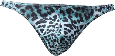 Men's Leopard Thong Fashion G-String Low Rise Bikini Briefs Underwear in Kuwait