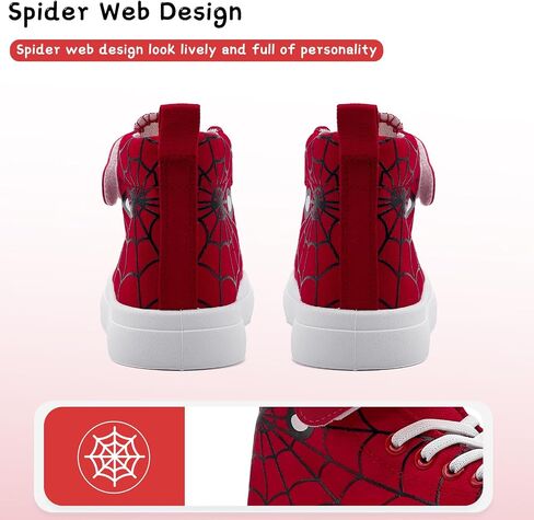 Toddler Boys Girls Shoes Kids High Top Canvas Sneakers Hook and Loops Lightweight Cartoon Casual Sneakers Walking Shoes in Kuwait