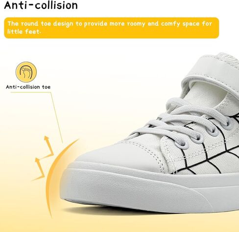 Toddler Boys Girls Shoes Kids High Top Canvas Sneakers Hook and Loops Lightweight Cartoon Casual Sneakers Walking Shoes in Kuwait
