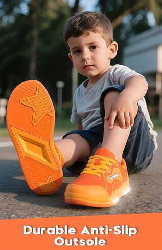 Skywheel Kids Sneakers for Boys Gilrs تضيء أحذية التنس 11 إلى Big Kids Size 3 Skate Shoes Lace Up Athletic Running Walking Sneakers in Kuwait