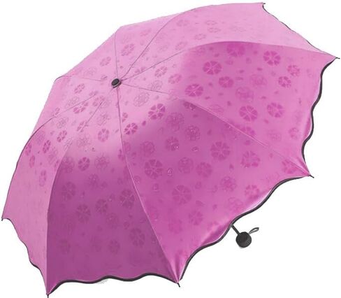 WENDIN Travel Foldable compact Umbrellas Sun rain Umbrellas parasol with Met Water blomssom blooming material in Saudi Arabia