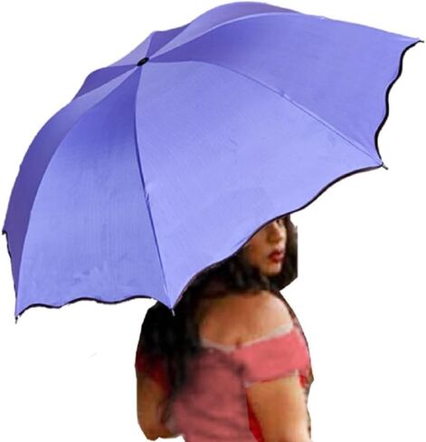 WENDIN Travel Foldable compact Umbrellas Sun rain Umbrellas parasol with Met Water blomssom blooming material in Saudi Arabia