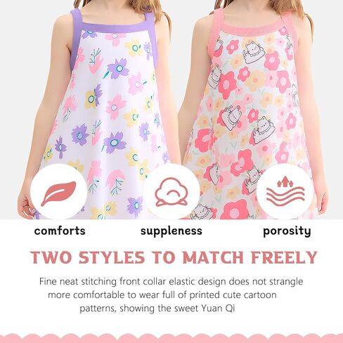 2 Pack Girls Dress Toddler to Big Kid A-Line Cute Casual Dress in Saudi Arabia
