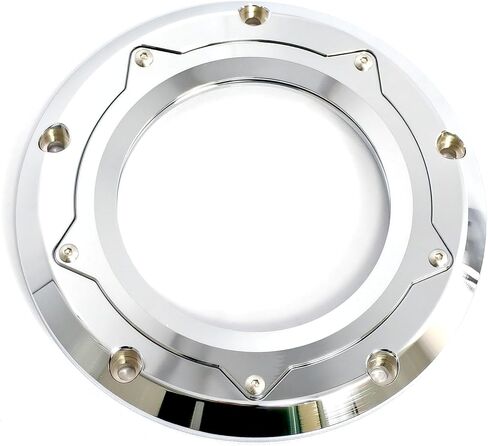 Transparent Motorcycle Derby Cover Timing Points Cover for Harley Big Twin Cam Touring Electra Glide Road King Dyna Softail Heritage Fatboy 1999-2013 (Black) in Kuwait
