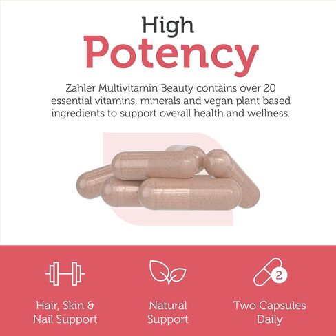 Zahler Multivitamin 50+, Iron-Free Formula + Lutein for Eye Health, 60 Capsules. in Kuwait
