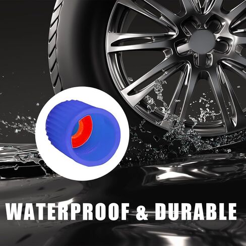 20 PCS Tyre Valve Dust Caps, Plastic Durable Valve Stem Caps with O Rubber Ring, Leak-Proof Air Protection Car Stem Covers, Universal Air Tire Stem Caps for Sedan SUV Bicycle (Black) in Saudi Arabia