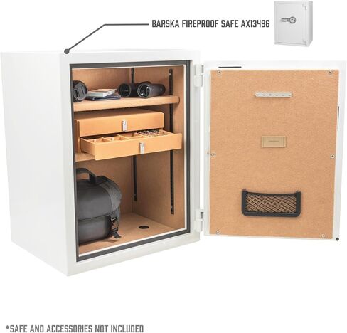 Barska Tan Suede-Lined Storage Drawer Set for Safes – Watches, Jewelry, Wallet, Passport, Glasses Organization with Padded Channels and Necklace Compartments in Saudi Arabia