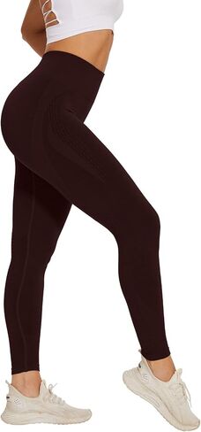 SEASUM Amplify Contour Leggings Women Seamless Scrunch Workout Back Butt High Waisted Tummy Control Gym Yoga Pants in Kuwait