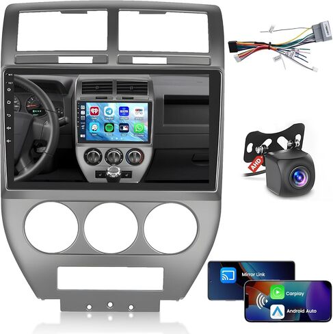 Roinvou [2G+32G] Android 13 Car Stereo for Jeep Compass Patriot 2007-2009 with Wireless Carplay Android Auto, 10.1" Touch Screen Car Radio Support GPS/WiFi/Bluetooth/26UI/Voice Control/SWC in Saudi Arabia