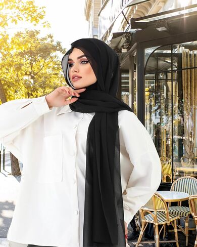 Instant Chiffon Hijab, Ready to wear hijab, modal hijab, Abaya, modern Instant Scarf, Soft breathable Scarf in Saudi Arabia