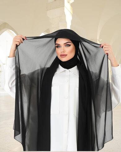 Instant Chiffon Hijab, Ready to wear hijab, modal hijab, Abaya, modern Instant Scarf, Soft breathable Scarf in Saudi Arabia