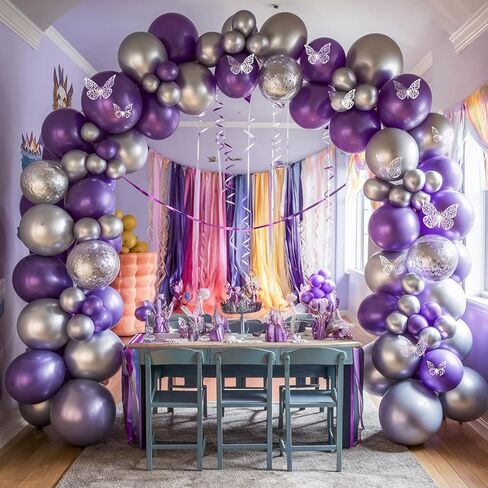 Black Gold Balloon Garland Arch Kit, Black and Gold Metallic Confetti Latex Balloons for Baby Shower Wedding Birthday Graduation Anniversary Bachelorette Party Background Decorations in Kuwait