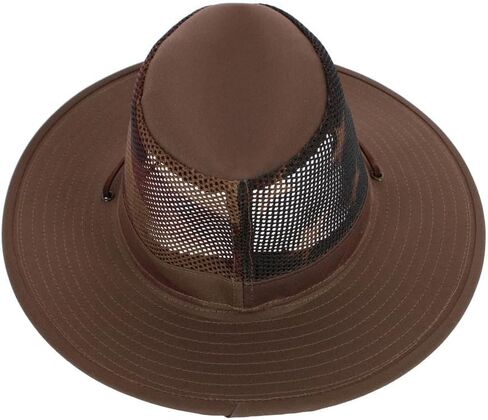 Henschel Hats - American Flag Print - Aussie Mesh Breezer - Packable Hat for Men & Women Sun Protection (Khaki, Medium) in Saudi Arabia