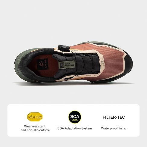 KAILAS Men's Kuocang BOA Hiking Shoe FLT Waterproof V Sole Non-Slip Shoes Lightweight Breathable Low Height Outdoor Trailing Trekking Shoes in Saudi Arabia