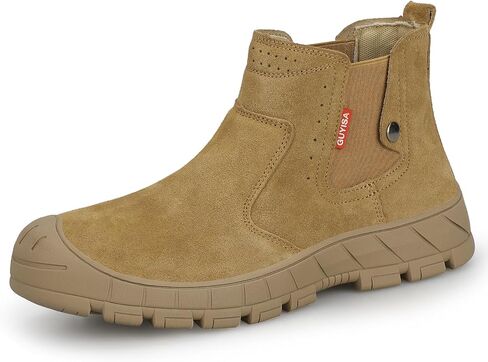 Work Boots for Men Slip On Welding Boots for Men Indestructible Steel Toe Boots Men's Steel Toe Shoes Fireproof Safety Toe Shoes Construction Boots for Welder Men's Work Shoes. in Saudi Arabia