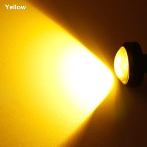 Eagle Eye LED Lights, 10Pcs 23mm Eagle Eye High Power 4014 12SMD 12V Car Fog DRL Bulb Reverse Backup Parking Signal, Yellow in Kuwait