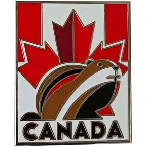 دبوس المينا الكندا في Vagabond Canada - هدايا تذكارية كندية - العلم الكندي ودبوس سفر القندس