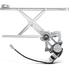 YHTAUTO Front Driver Side Power Window Regulator with 2-Pin Motor Assembly for Honda Accord 1990-1993 Sedan, 1991-1993 Wagon