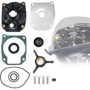 Johnson Evinrude 40HP 50HP 438592 مجموعة إصلاح مضخات المياه من المكره مع الإسكان Sierra 18-3454 433548 433549 777805 48/50 HP 2 Stroke 1989-1998