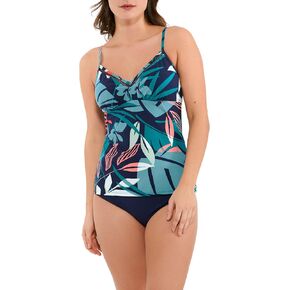 Women's Cabana Tropica Ladder Trim Triangle Tankini Swim Top