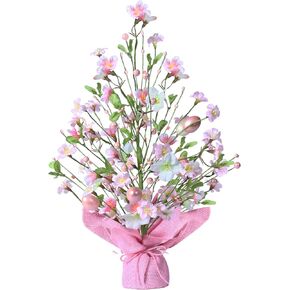 زخارف عيد الفصح عطلات سوبر ، 18 بوصة عيد الفصح الاصطناعي الوردي زهرة الزهرة الزهرة الزخارف ، للمنزل حفل زفاف العطلة الربيع ديكور الصيف.