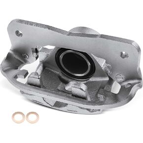 A-Premium Disc Brake Caliper Assembly with Bracket Compatible with Select Toyota Models - Previa 1991 1992 1993 1994 1995 1996 1997 - Front Right Passenger Side