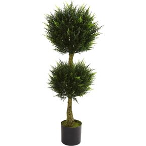 Nearly Natural 4ft. Double Ball Cypress Topiary UV Resistant (Indoor/Outdoor)