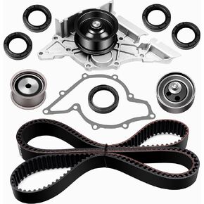 OCPTY Timing Belt Water Pump with Gasket Complete Timing Belt Kit Fit for 1998-2001 for Audi A4 1998-2001 for Audi A4 Quattro 1998 for Audi A6 1998 for Audi A6 Quattro 98-05 for Volkswagen Passat