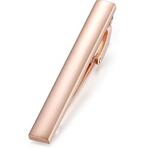 Honey Bear 5cm/5.4cm/6cm Mens Tie Clip Bar للحصول على الحجم العادي للأعمال الزفاف هدية الزفاف 1.97 "/2.12"/2.36 "(Rose Gold 5cm)