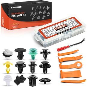 A-Premium 109PCS Car Retainer Clips Kit Compatible with Nissan Rogue 14-23 - Vehicle Specific Body Trim Pin Rivet - fits for Rear Bumper, Door Trim & More - W/ 6PCS Auto Trim Removal Tool