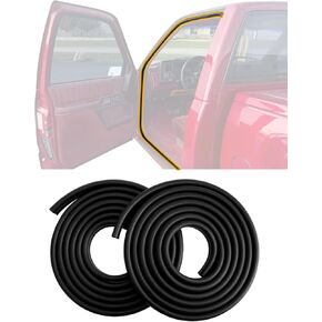 Door Seal Weatherstrip, Compatible with 1988-2000 Chevy GMC C1500 C2500 C3500 K1500 K2500 K3500, Blazer Suburban Tahoe Yukon, Rubber Seal Trim Weather Stripping, Front Left & Right Side Weatherstrip
