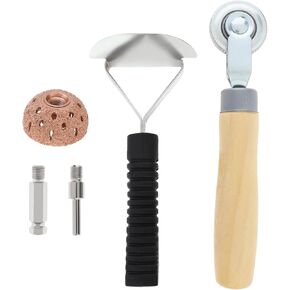 40mm Tungsten Steel Polishing Wheel Tire Repair Tool, with Patch Roller and Repair Scraper for Car Tire Grinding (40mm)