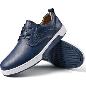 Men's Casual Shoes Fashion Dress Sneakers Zapatos Casuales para Hombre Comfortable Oxford Shoes for Men Lace-up Flat Business Casual Leather Shoes