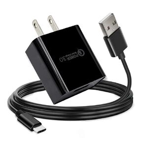 شاحن USB C QC3.0 بطول 10 أقدام مناسب لموتورولا G Play 2021 2023، G Power 5G 2023 2024، Mote Edge Edge+Plus 2021 2022، Moto Z4 Z3، Razr+ Plus 2023، One Ace 2021، One Fusion، G100 USB Type C كابل شحن حبل