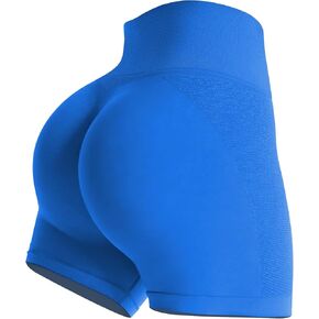 Buauty Women Workout Shorts 3.6" Butt Lifting High-Waisted Seamless Pants Scrunch Booty Athletic Gym Yoga Biker Shorts