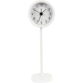 Ciera Grace Clock ، 6.25 بوصة ، جولة أبيض جولة ، إنذار الساعات المنبهية تعمل بالبطارية ، ديكور المنزل لغرفة المعيشة ، المطبخ ، الحمام