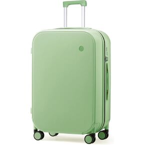 عجلات SPINNER MIXI DISTCASE فحصت أمتعة أمتعة خفيفة الوزن على أجهزة الكمبيوتر الشخصي مع الغطاء وقفل TSA للسفر التجاري ، 24INCH ، LARK YERDY